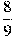 \frac{8}{9}