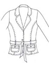 01 Jacket with belt(front)rs