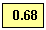 �������: 0.68 