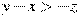 y-x>-z