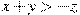 x+y>-z