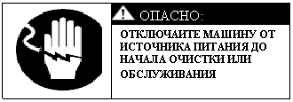 Подпись: ОПАСНО: