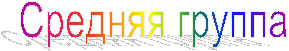 Средняя группа