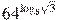 {{64}^{{{\log }_{8}}\sqrt{3}}}