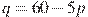q=60-5p