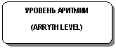 Блок-схема: альтернативный процесс: УРОВЕНЬ АРИТМИИ
(ARRYTH LEVEL)