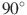 {{90}^{\circ }}