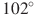 102^\circ