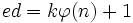 ed=k\varphi(n)+1