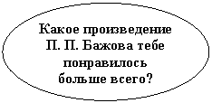 Овал: Какое произведение тебе понравилось больше всего?