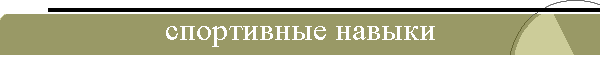 спортивные навыки