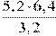 \frac{5,2\cdot6,4}{3,2}