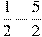 \frac{1}{2}-\frac{5}{2}