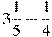 3\frac{1}{5}-\frac{1}{4}