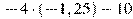 -4\cdot(-1,25)-10