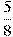 \frac{5}{8}