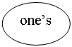 ����: one�s