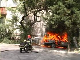 Вчера в Белгородской области сгорело авто