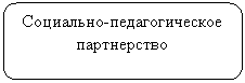 Скругленный прямоугольник: Социально-педагогическое партнерство