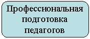 Скругленный прямоугольник: Профессиональная подготовка педагогов