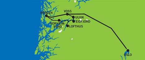 Hardanger in a nutshell map