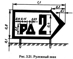 Рис. 3.21 Рулежный маркировочный знак