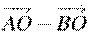 \overrightarrow{AO}-\overrightarrow{BO}