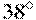 38^\circ