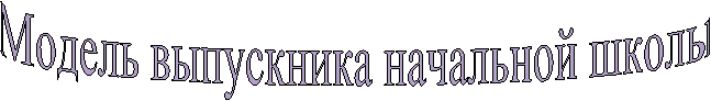 Модель выпускника начальной школы