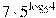 7\cdot {{5}^{{{\log }_{5}}4}}