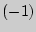 $(- 1)$