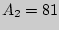 $A_{2} = 81$