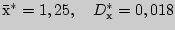 $\bar {�}^\ast = 1,25, \quad D_� ^\ast = 0,018$