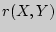 $r(X,Y)$