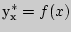 $�_�^\ast = f(x)$