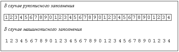 Подпись: В случае рукописного заполнения
3 4
В случае машинописного заполнения
3 4