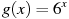 g(x)=6^{x}