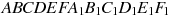 ABCDEFA_1B_1C_1D_1E_1F_1