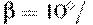 \beta = 10^\circ/