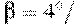 \beta = 4^\circ/