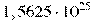 1,5625 \cdot 10^{25}