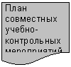Блок-схема: документ: План совме-стных учебно-контрольных мероприятий