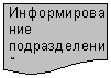 Блок-схема: документ: Информиро-вание под-разделений