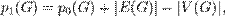 p_1(G) = p_0(G) + |E(G)| - |V(G)|,
