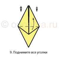 9. Поднимите все уголки