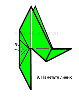 Наметьте линию