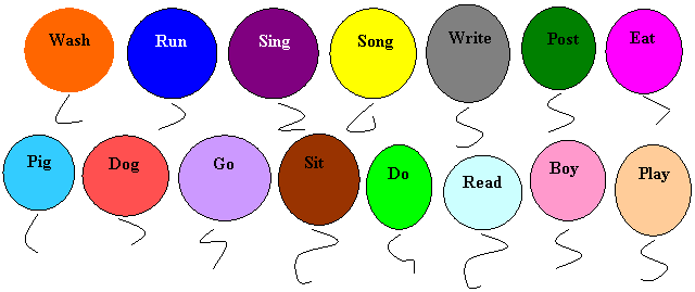 ����: Write,����: Song,����: Sing,����: Run,����: Wash,����: Post