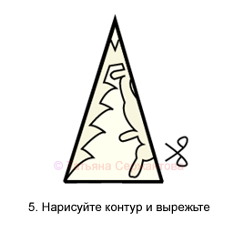 Нарисуйте контур и вырежьте