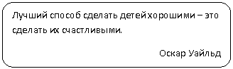 Скругленный прямоугольник: Лучший способ сделать детей хорошими – это сделать их счастливыми.
Оскар Уайльд