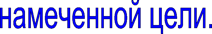 намеченной цели.